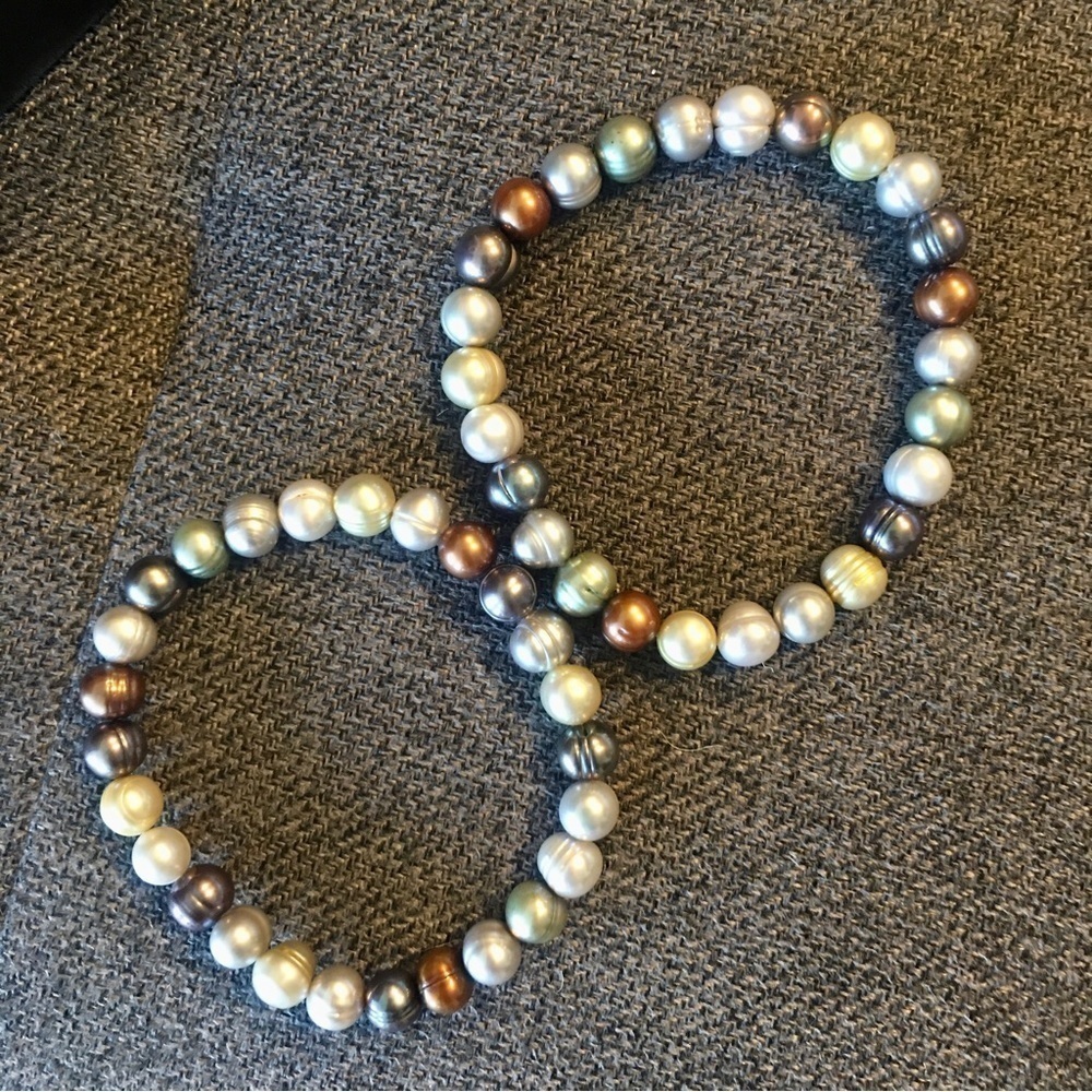 Honora Pearl Bracelets (Set/2) with Jewelry Bag + Gift Box - Picture 4 of 7